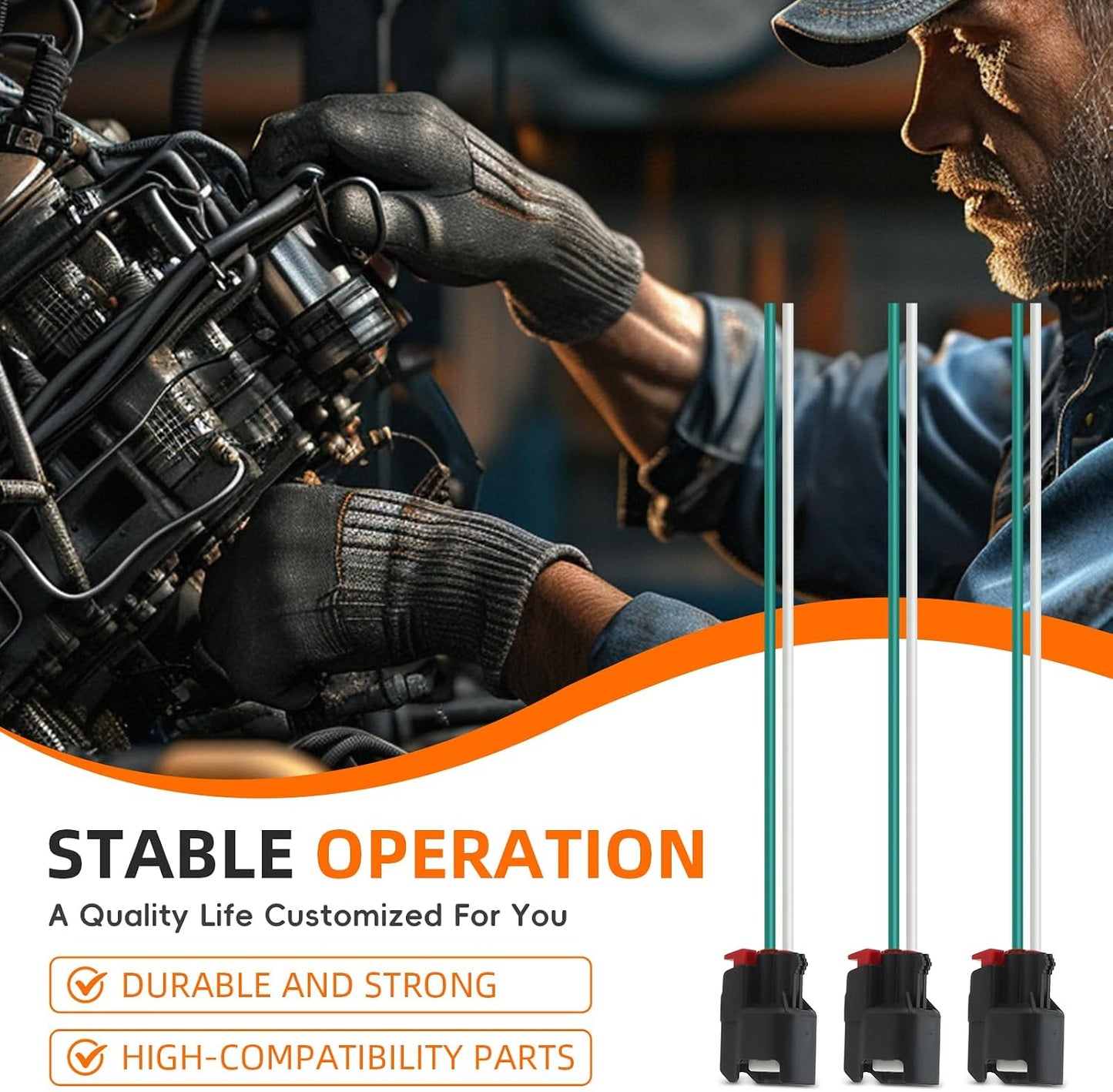 6 Pzas Conector Inyector Combustible Jeep Wrangler