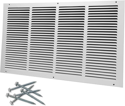 Rejilla aire retorno acero 24x14pulg techo pared