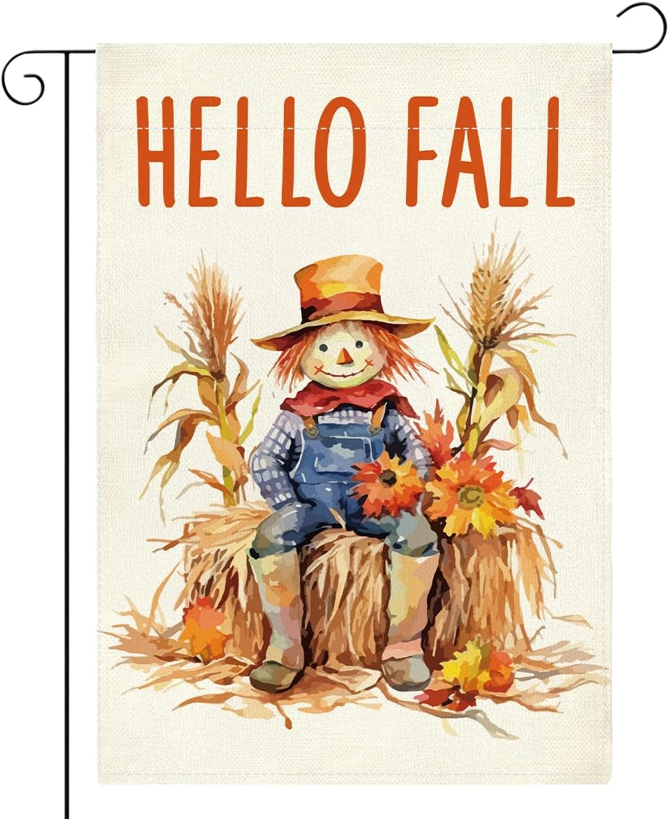 Bandera jardín otoño 12x18pulg decoración patio