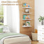 Estante blanca para cuadros y libros dormitorio oficina