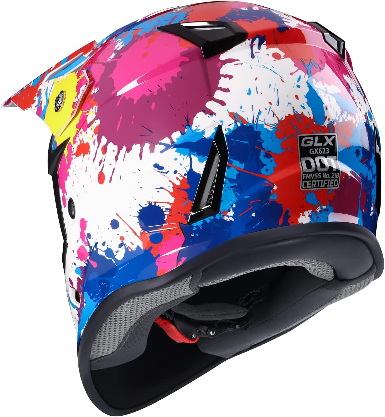 Casco motocross ATV para jóvenes color graffiti mediano