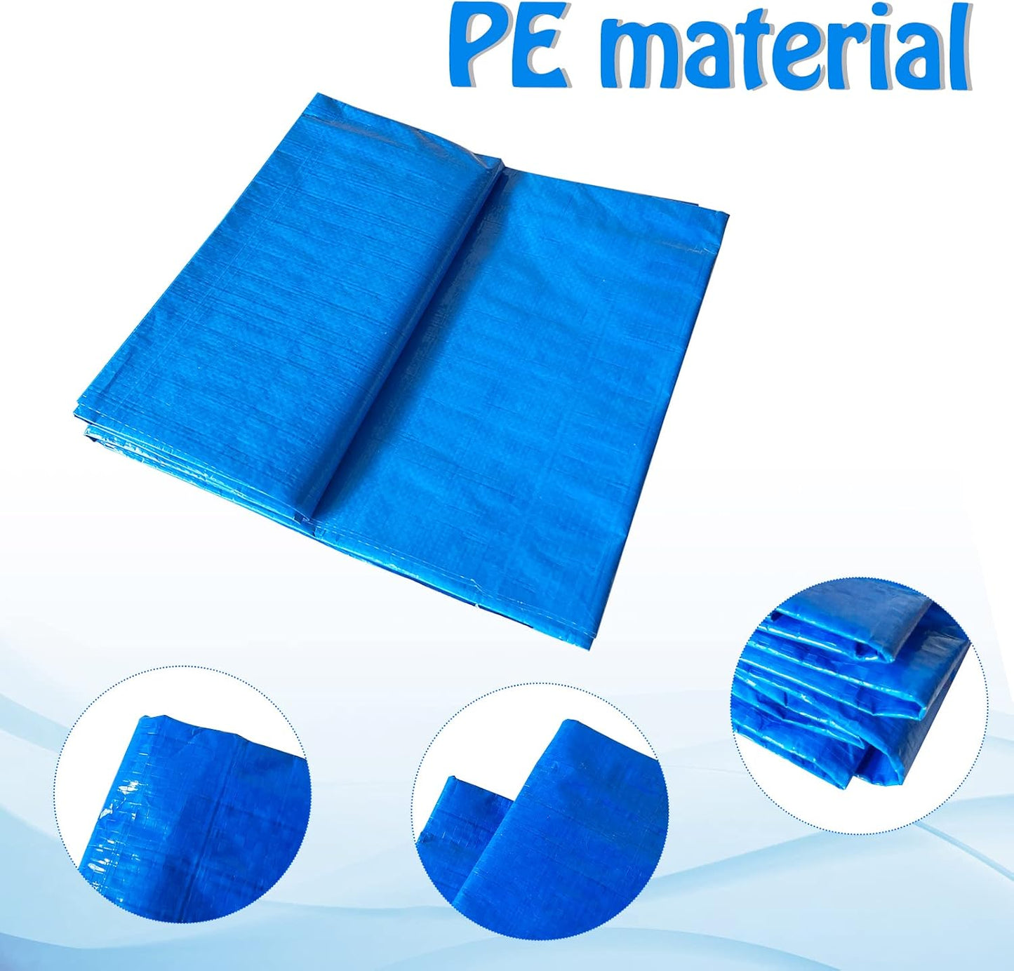 Manta impermeable polietileno para piscina 10x6.7ft