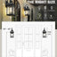 Lámpara pared exterior 3 luces vidrio ondulado E12