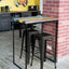 4 Taburetes Bar Metal Altura 24" Industriales Apilables