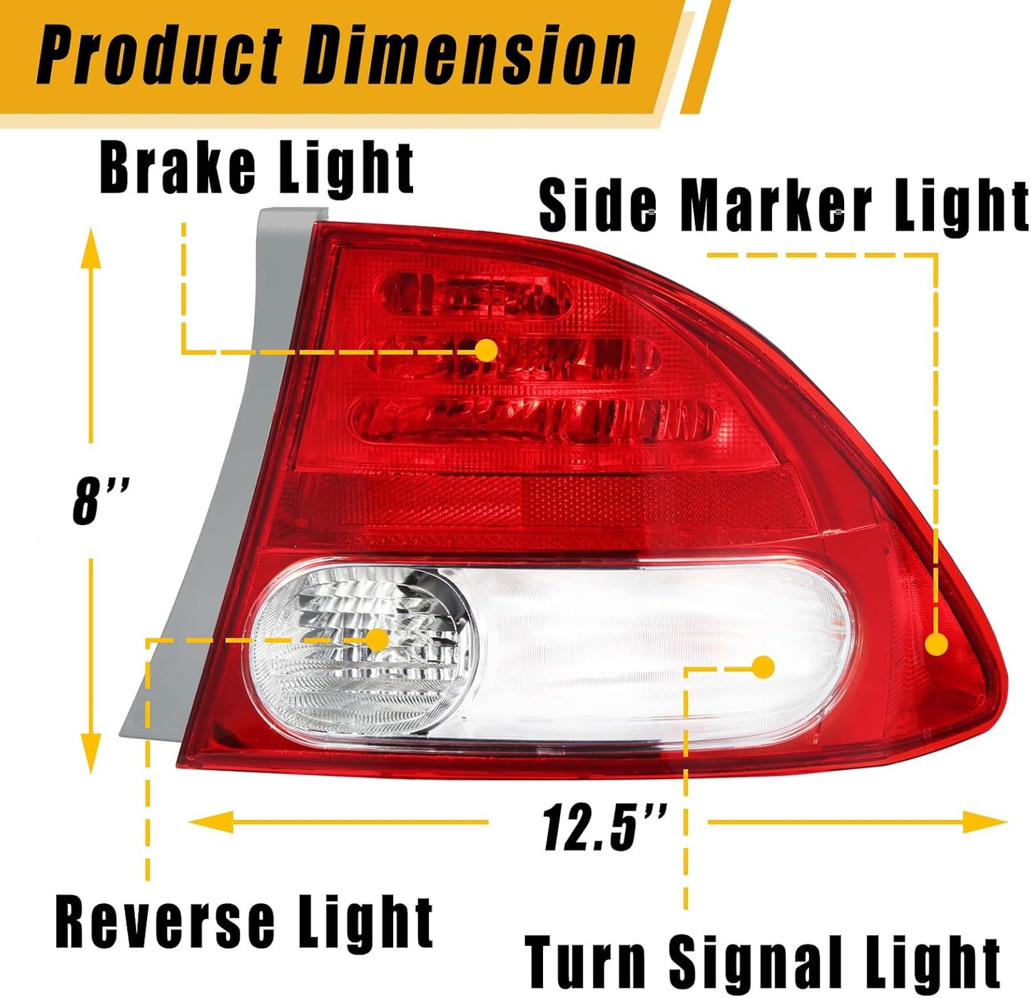 Luz trasera izquierda conductor comp Honda Civic