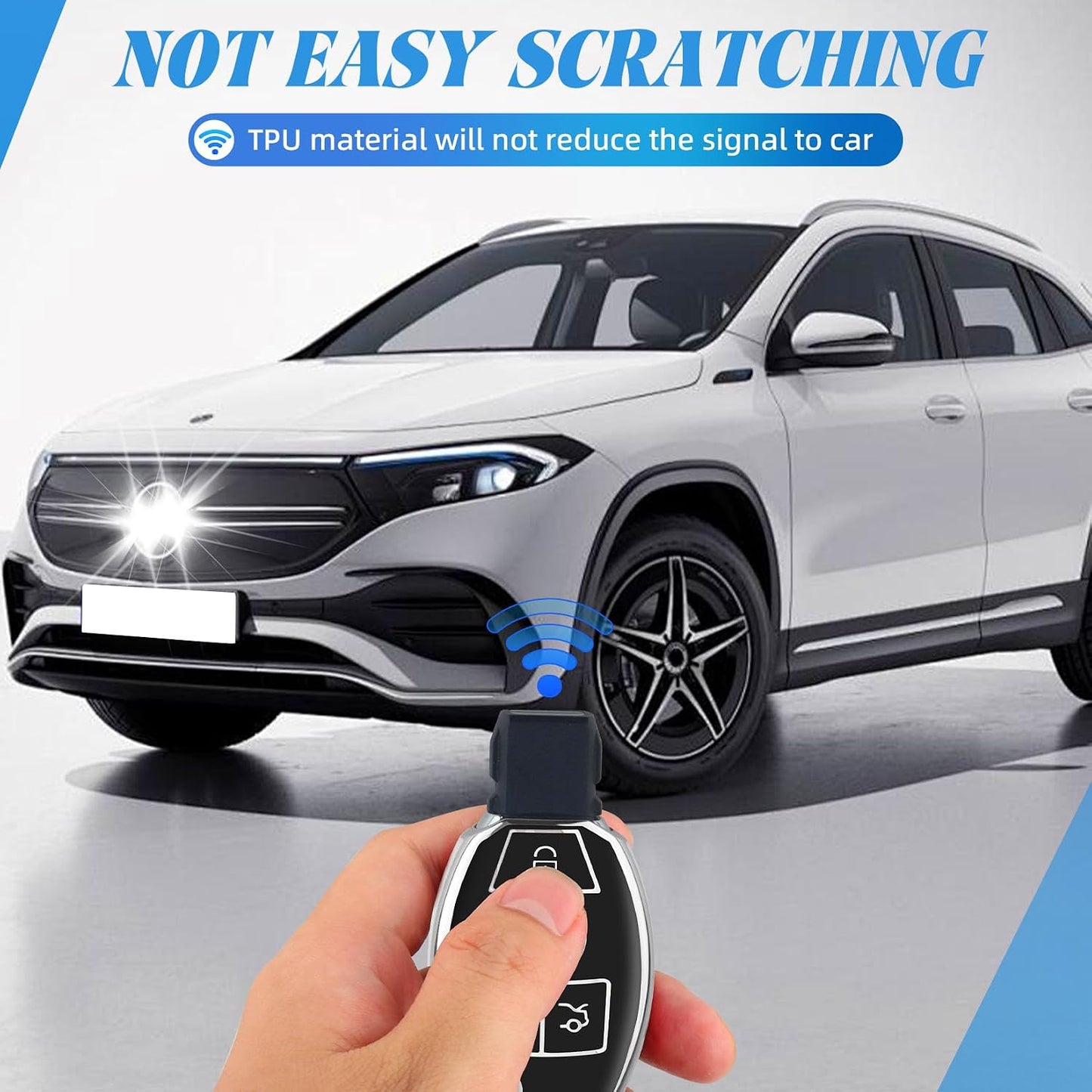 Funda llavero Mercedes TPU suave comp CLS CLK AMG GLC GLE