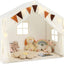 Tienda campaña niños 57.5x38x52.5pulg con ventanas estrellas