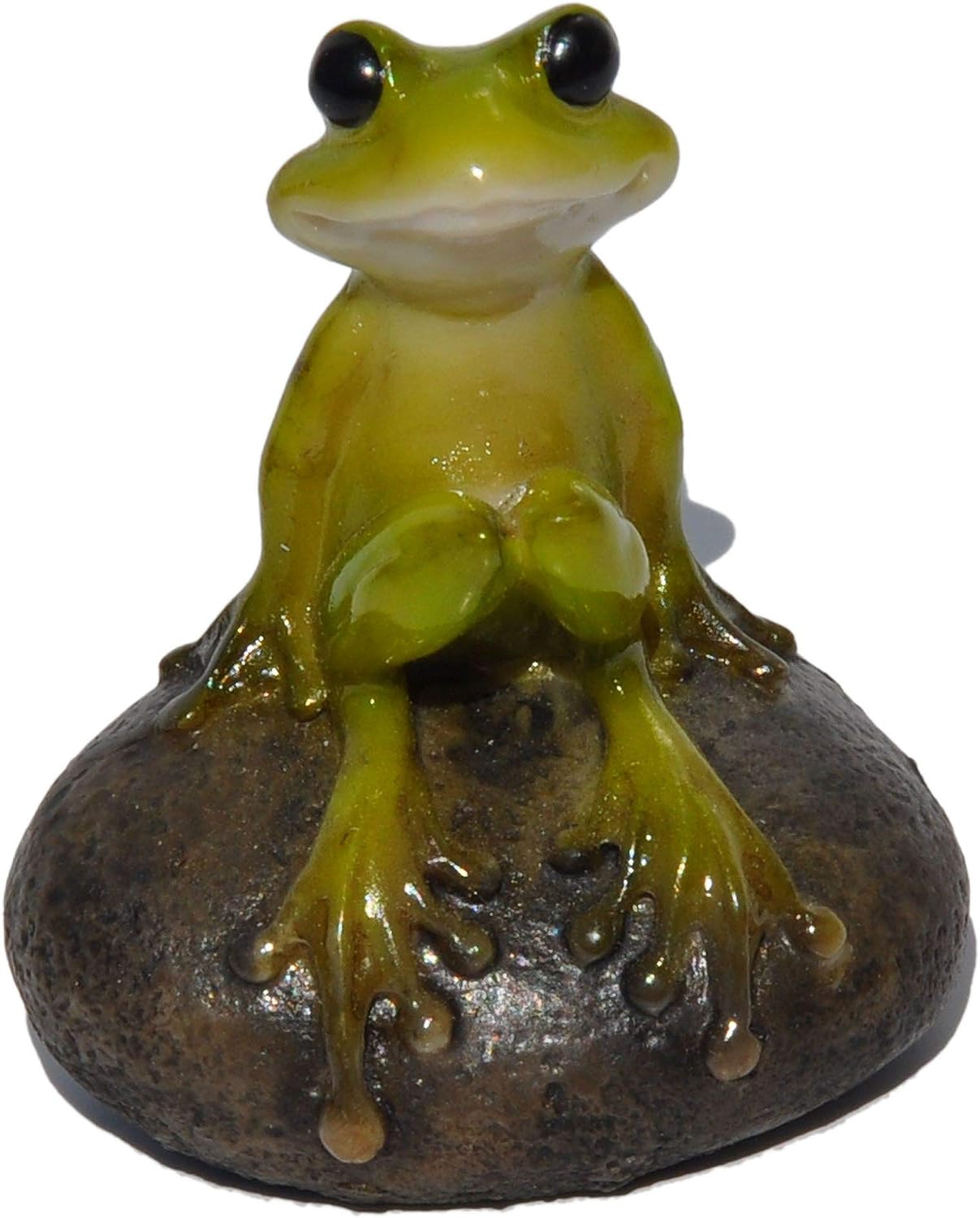 Jardín hadas miniatura 2.725pulg rana piedra
