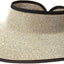 Sombrero con visor mujer talla única color negro