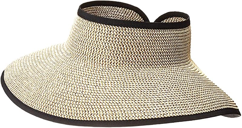 Sombrero con visor mujer talla única color negro