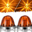 2 Pzas Luces Giro LED Ámbar Vidrio Sandía Repuesto Kenworth