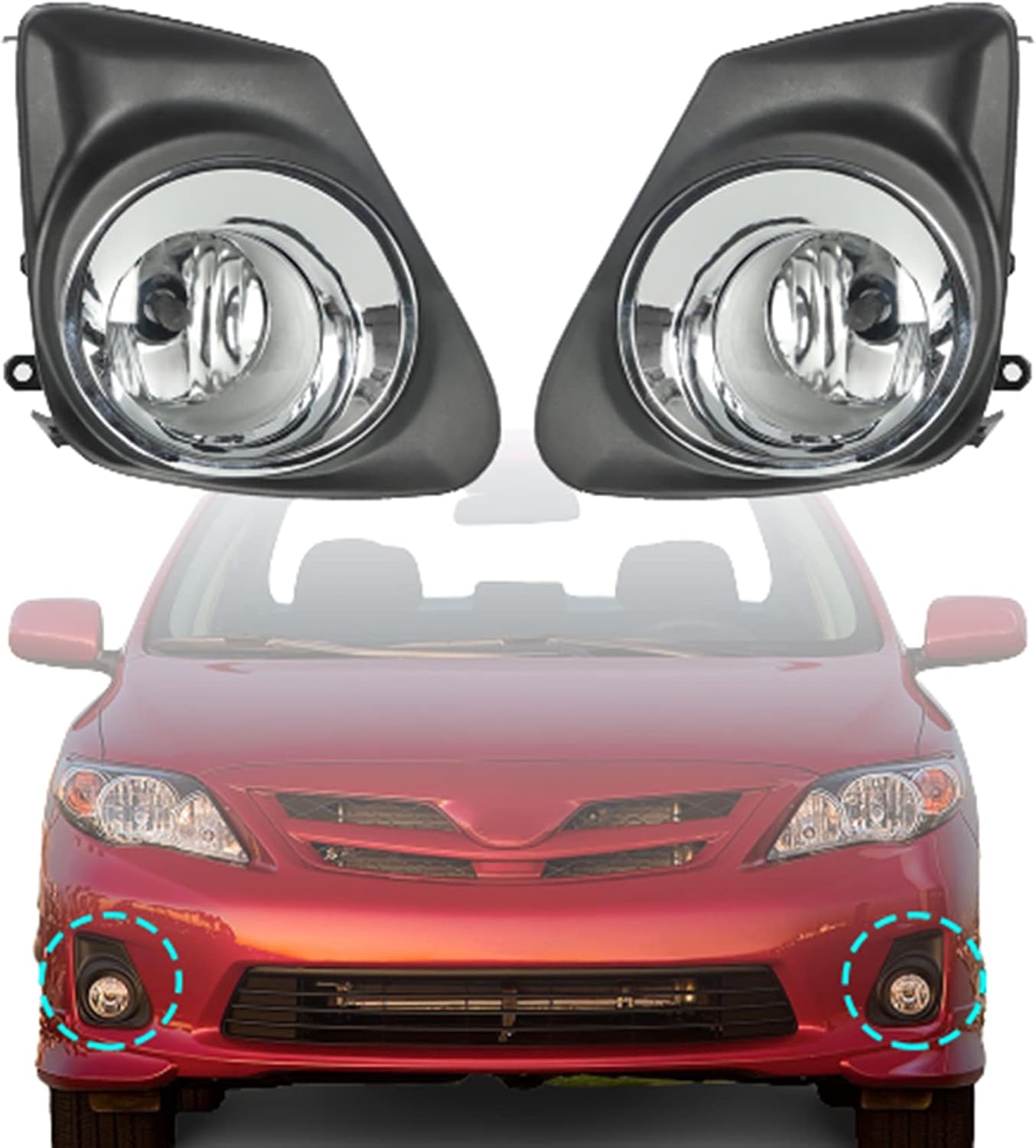 Kit luces antiniebla Toyota Corolla 11-13 2uds