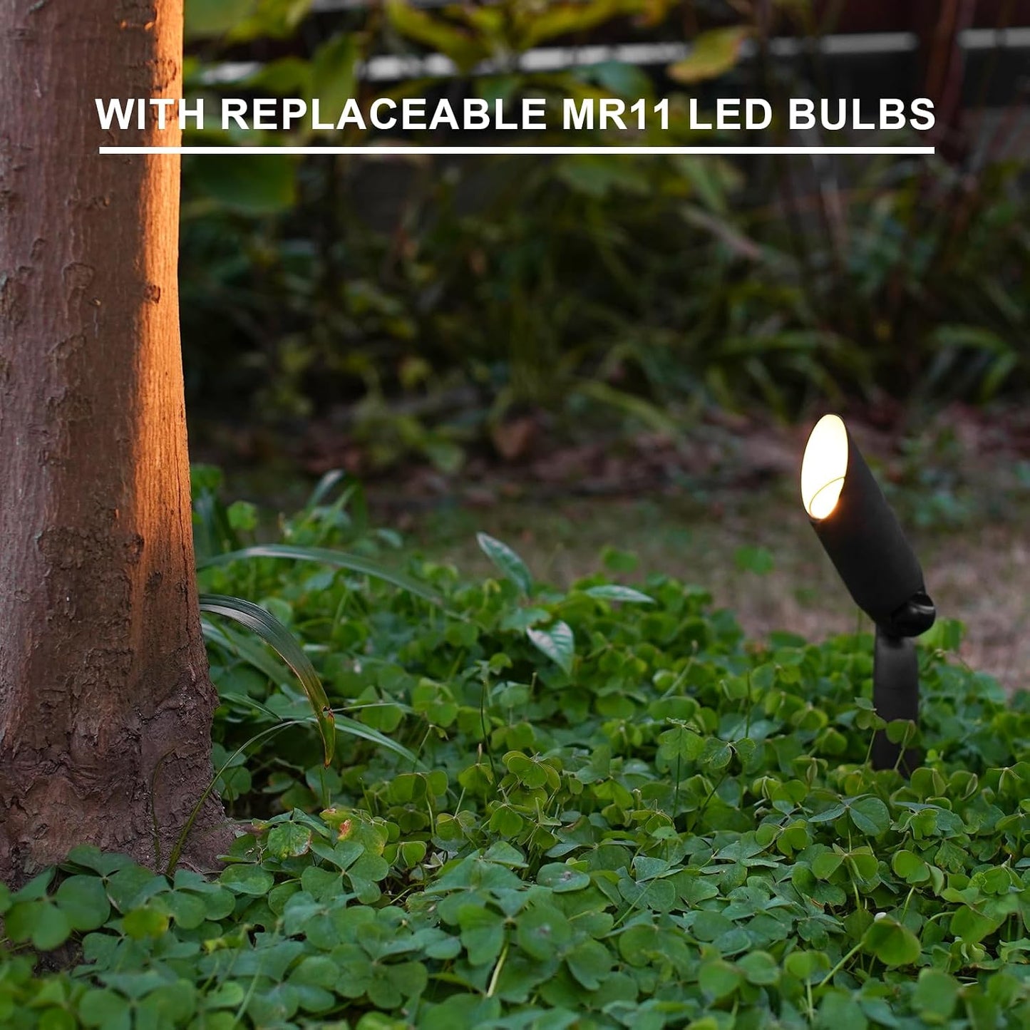 Iluminación paisaje 12V LED MR11 3W 100lm cable conectores