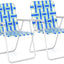 Silla plegable para patio y playa con reposabrazos set 2