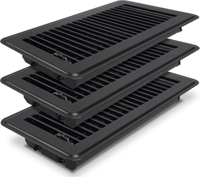 Rejilla suelo 4x10pulg ventilación negras hogar oficina