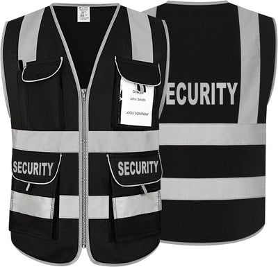 Chaleco seguridad guardia 9 bolsillos cumple ANSI