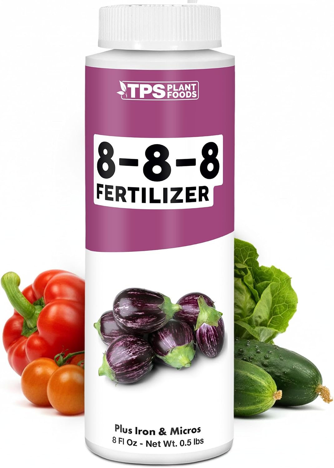 Fertilizante 8-8-8 para plantas arbustos flores 8oz