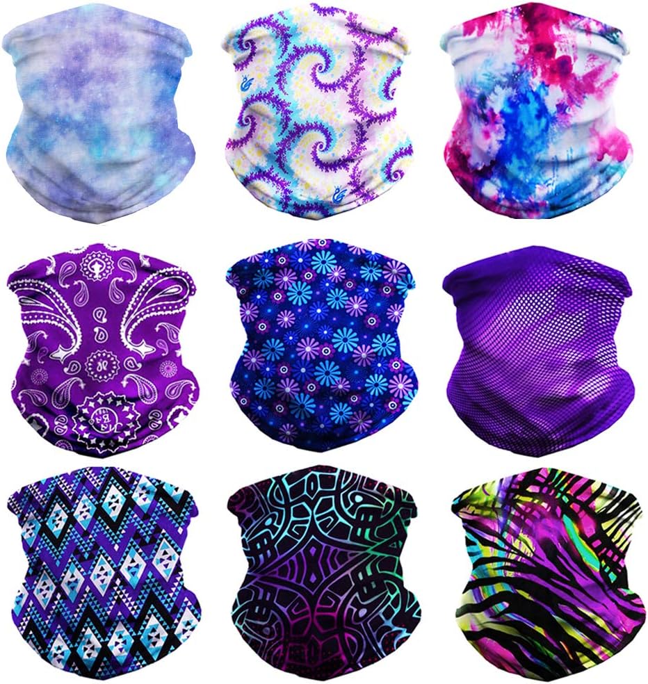 12 Unid Bandanas Protector Facial Bufanda Polaina