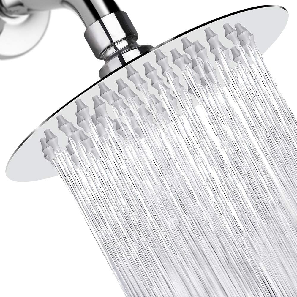 Cabezal ducha acero inox alta presión 6pulg