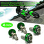 Tornillos decorativos para matrícula motocicleta M6 aluminio