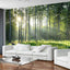 Mural papel tapiz naturaleza bosque sala de estar
