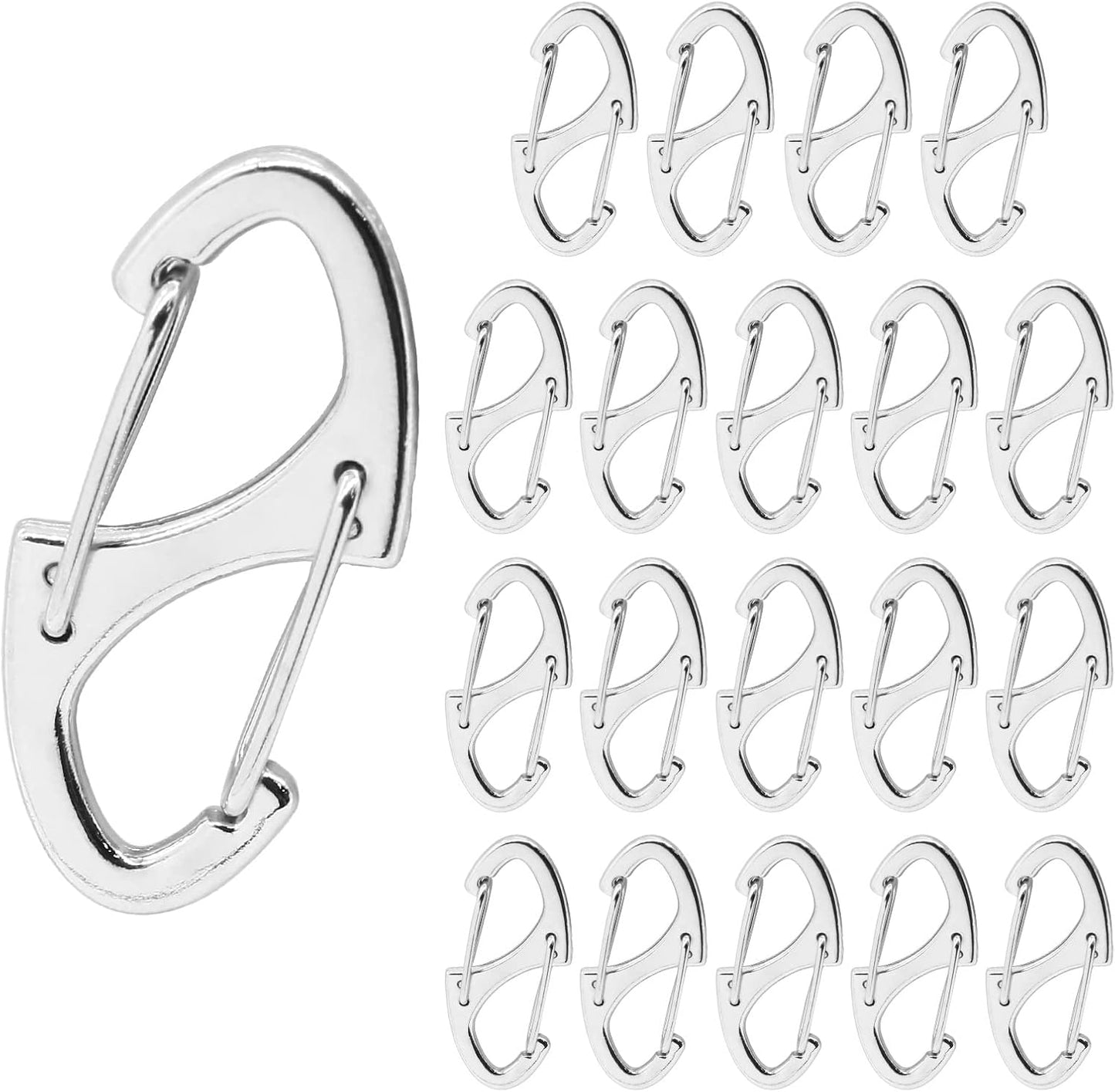 Clips mosquetón dobles