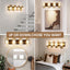 Apliques pared negro dorado luces baño estilo granja
