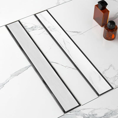 Drenaje ducha lineal 24pulg acero inox SUS304 níquel