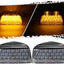 2 Luces Señal Giro Ámbar 31LED con Cables Repuesto Peterbilt