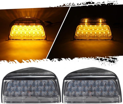 2 Luces Señal Giro Ámbar 31LED con Cables Repuesto Peterbilt