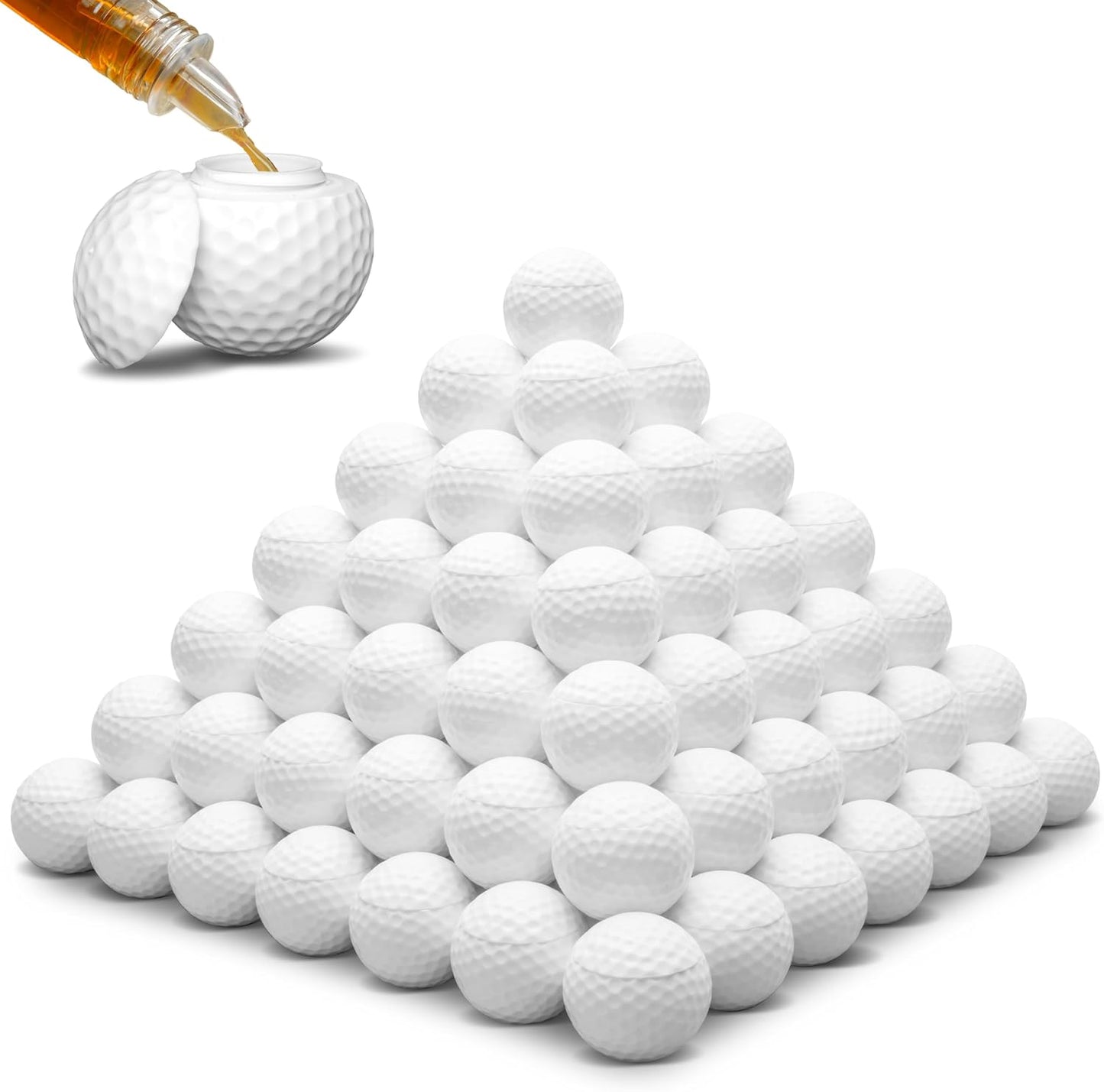 144 Vasos Chupito Pelota Golf con Tapas Regalo Hombres