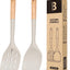 2 Pzas Espátulas Silicona Antiadherentes Mango Madera