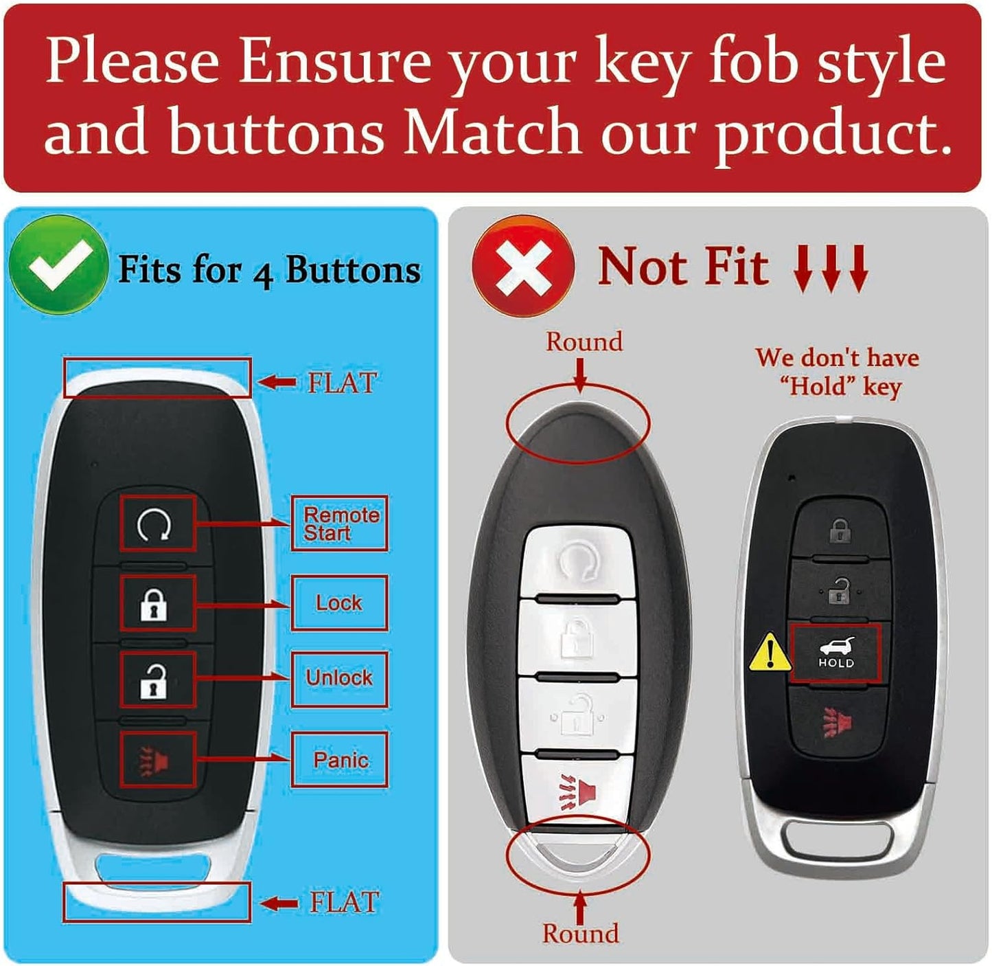 Funda TPU llave Nissan 2023-2025 Pathfinder Rogue Kicks