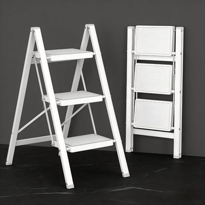 Escalera plegable 3 escalones acero 600lb antideslizante hogar