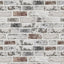 Papel tapiz vintage ladrillo 17.3x236" gris y marrón