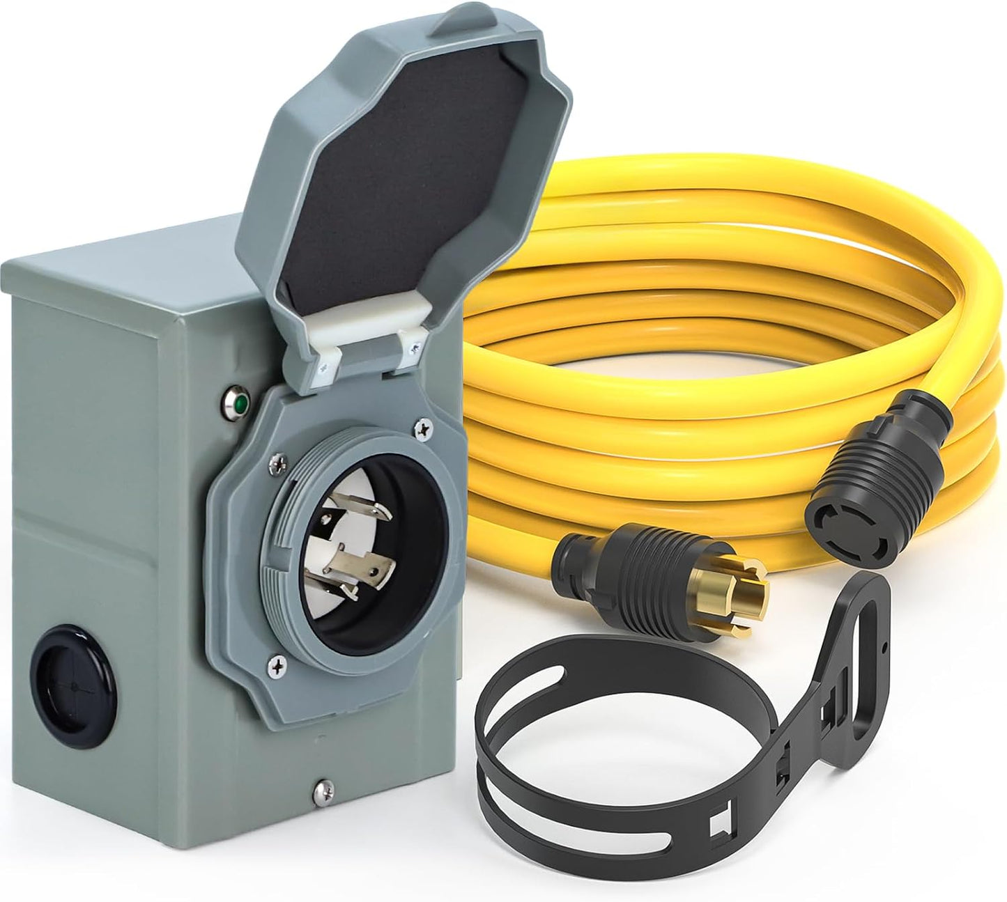 Kit cable generador 30A 15pulg caja preperforada Nema
