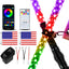 2 Luces Látigo LED con Control Remoto RGB UTV