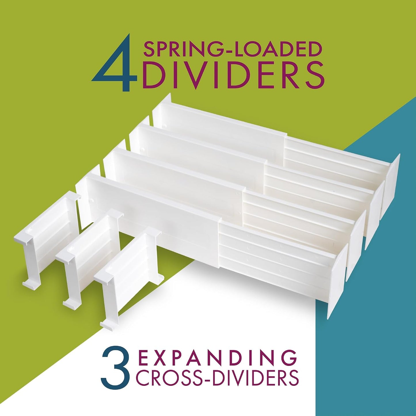 Divisores cajones aparador set 4 4.5" profundidad