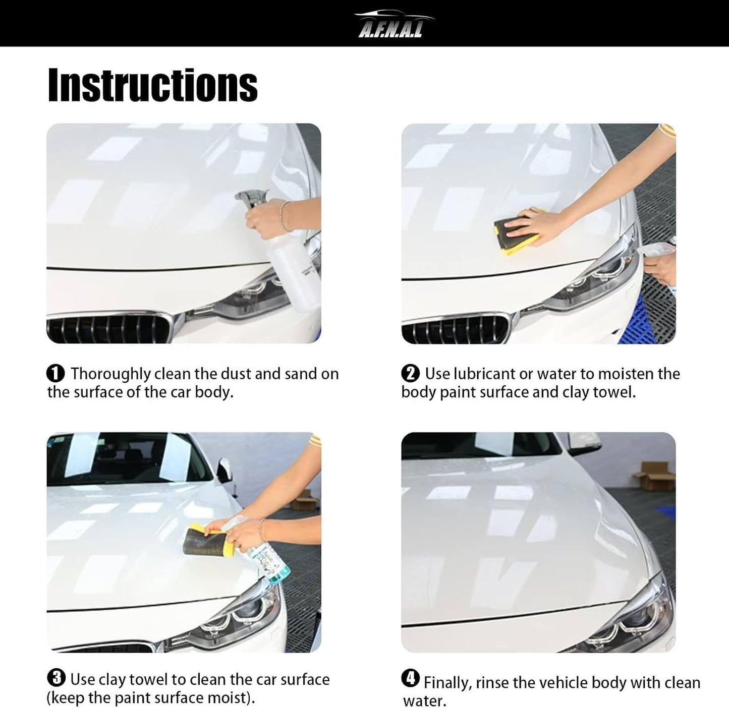 Toalla arcilla 3.0 para auto sin arañazos