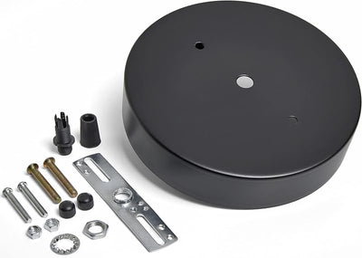 Kit luz techo 6pulg negro con herrajes profundo ancho