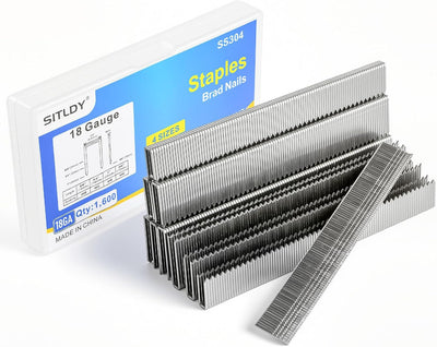 Grapas acero inox 304 1/4pulg 1600uds clavos brad