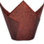 Tazas hornear tulipán marrón 2-1/4x3-3/4" anti grasas