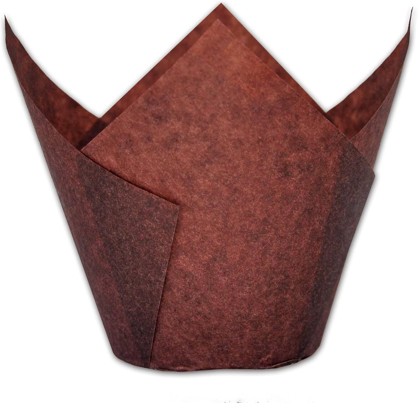 Tazas hornear tulipán marrón 2-1/4x3-3/4" anti grasas