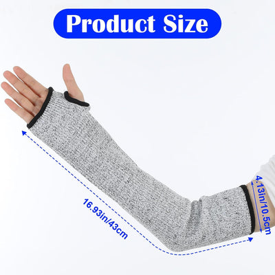 Fundas protectoras resistentes a cortes para brazos gris