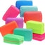 10 Bolsas Maquillaje Reutilizables Organizadoras Neón