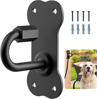 Soporte correa perro pared gancho acero carbono uso interior