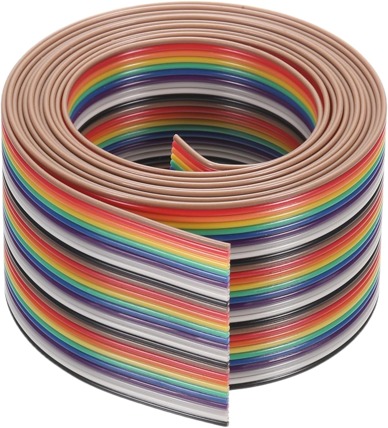 Cable cinta arco iris 30 pines 6.6ft 0.050pulg para electrónica