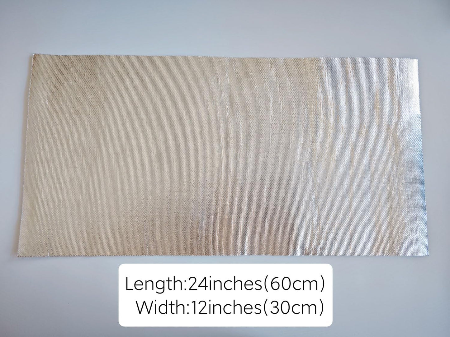 Manta fibra vidrio aluminizada autoadhesiva térmica 12x24