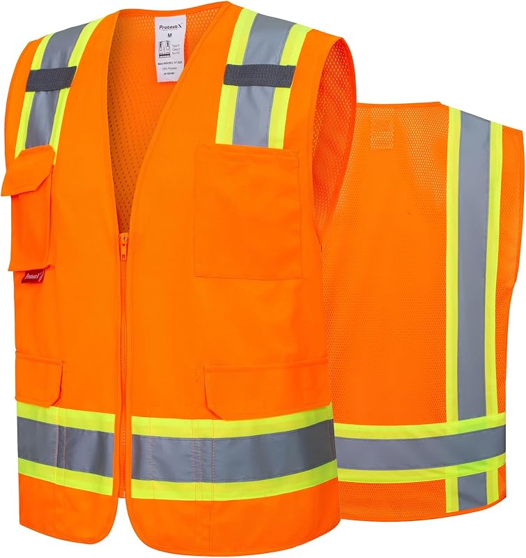 Chaleco seguridad reflectante Clase 2 con bolsillos
