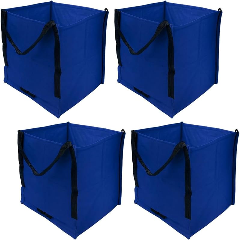 Bolsa almacenamiento resistente 22gal 500lb set 4 azul